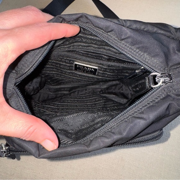 Prada Tessuto Nylon Crossbody Bag Black - Picture 6 of 8